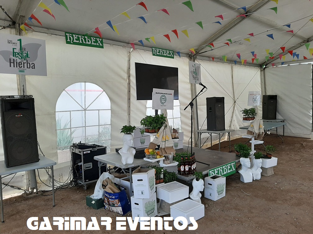 escenario y sonido en carpa